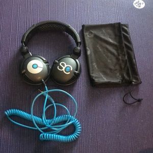 Original Skullcandy Headphones with Blue Cable